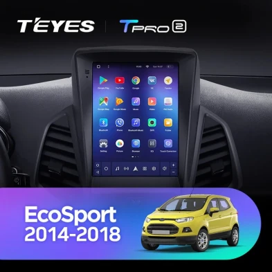 Штатная магнитола Tesla style Teyes TPRO 2 4/64 Ford EcoSport (2014-2018)