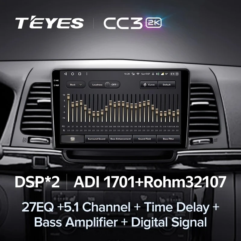 Штатная магнитола Teyes CC3 2K 4/64 Kia Opirus GH (2006-2011)