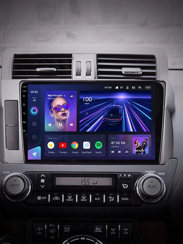 Штатная магнитола Teyes CC3 4/32 Toyota Land Cruiser Prado 150 (2013-2017)