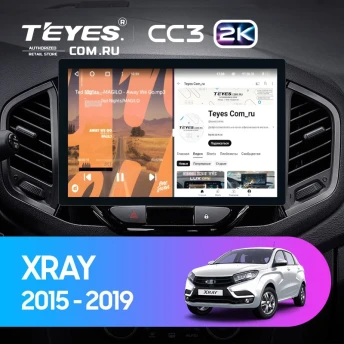 Штатная магнитола Teyes CC3 2K 4/32 Lada Xray (2015-2022) (11")