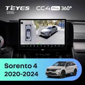 Штатная магнитола Teyes CC4 Pro 360 12/256 Kia Sorento 4 MQ4 (2020-2024) (11")