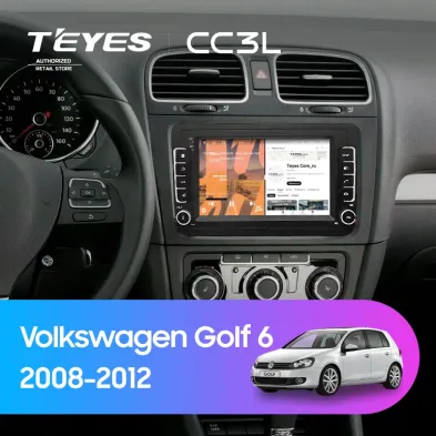 Штатная магнитола Teyes CC3L 4/32 Volkswagen Golf 6 (2008-2012) (с кнопками) 7"