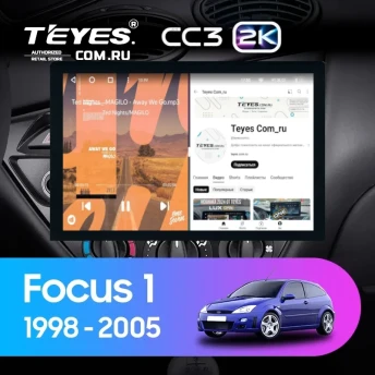 Штатная магнитола Teyes CC3 2K 4/32 Ford Focus 1 (1998-2005) (13")
