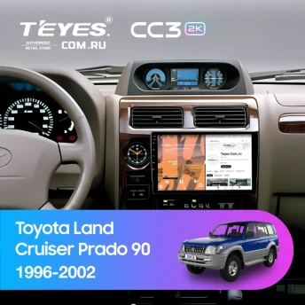 Штатная магнитола Teyes CC3 2K 6/128 Toyota Land Cruiser Prado 90 (1996-2002)