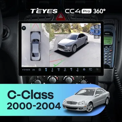 Штатная магнитола Teyes CC4 Pro 360 8/128 Mercedes-Benz C/CLK-Class S203 W203 W209 A209 (2000-2005) F1 (13")