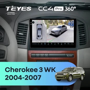 Штатная магнитола Teyes CC4 Pro 360 8/128 Jeep Grand Cherokee 3 WK (2004-2007) F2