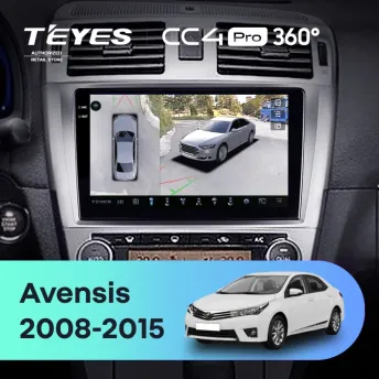 Штатная магнитола Teyes CC4 Pro 360 12/256 Toyota Avensis 3 (2008-2015) F1