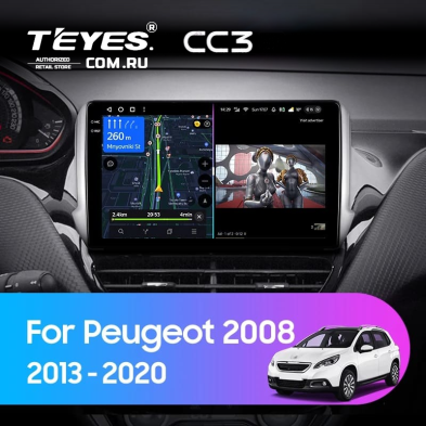 Штатная магнитола Teyes CC3 4/32 Peugeot 208 (2013-2020)