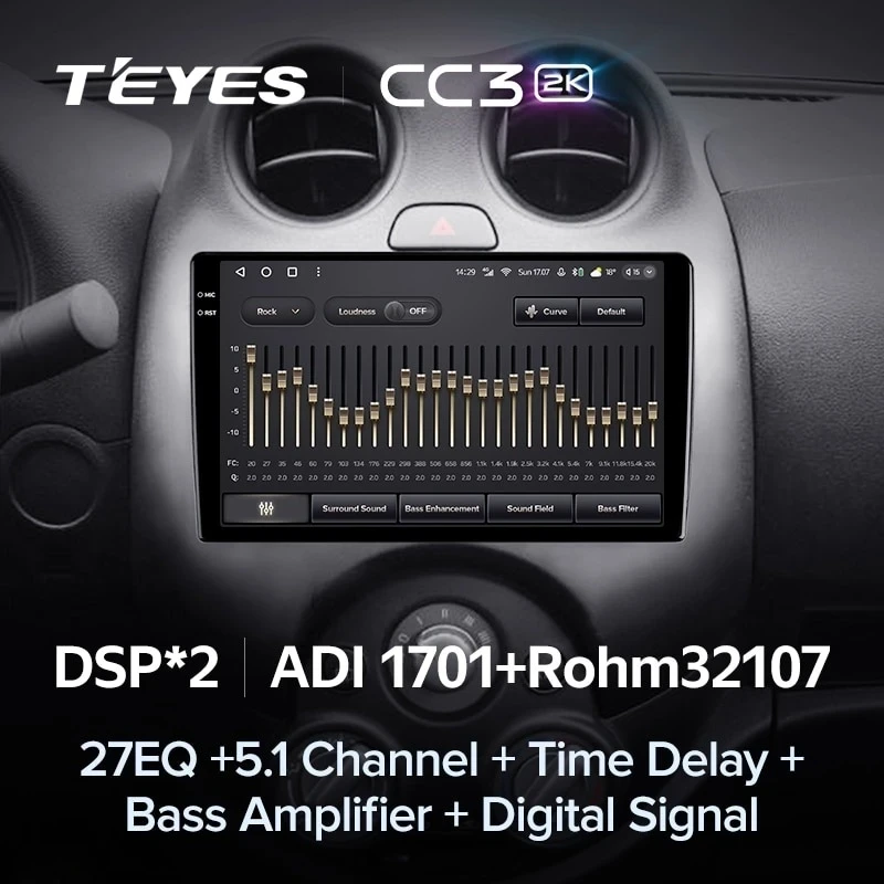 Штатная магнитола Teyes CC3 2K 4/64 Nissan March K13 (2010-2013)