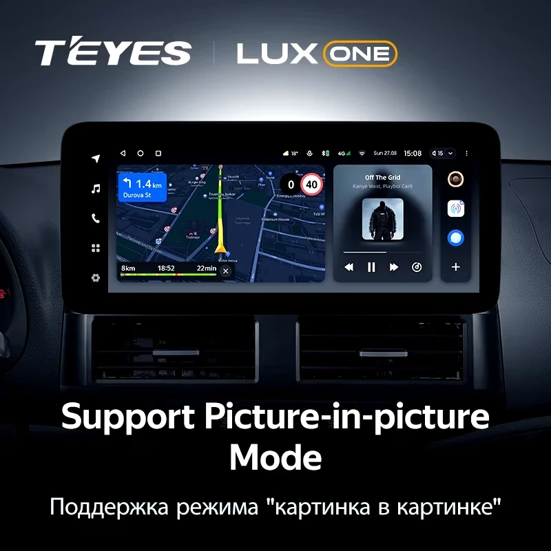 Штатная магнитола Teyes LUX ONE 4/32 Hyundai Santa Fe 2 (2006-2012)