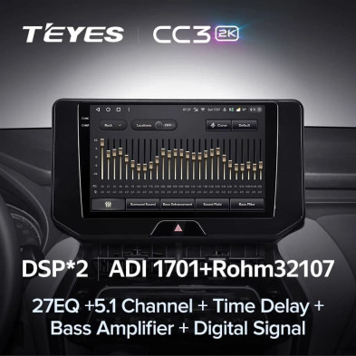 Штатная магнитола Teyes CC3 2K 4/32 Toyota Harrier 4 XU80 (2020-2022)