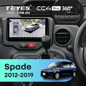 Штатная магнитола Teyes CC4 Pro 360 12/256 Toyota Spade (2012-2019)