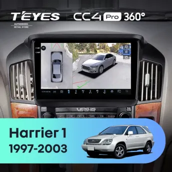Штатная магнитола Teyes CC4 Pro 360 8/128 Toyota Harrier 1 (XU10) (1997-2003) F1