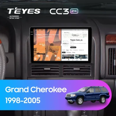 Штатная магнитола Teyes CC3 2K 4/32 Jeep Grand Cherokee 2 WJ (1998-2005)