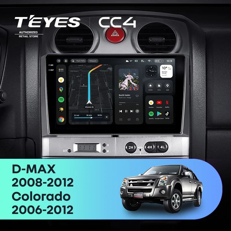 Штатная магнитола Teyes CC4 8/128 Chevrolet Colorado (2006-2012)