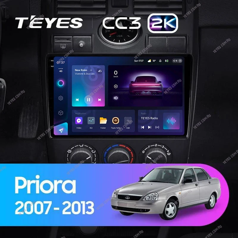 Штатная магнитола Teyes CC3 2K 4/32 Lada Priora 1 (2007-2013) F1
