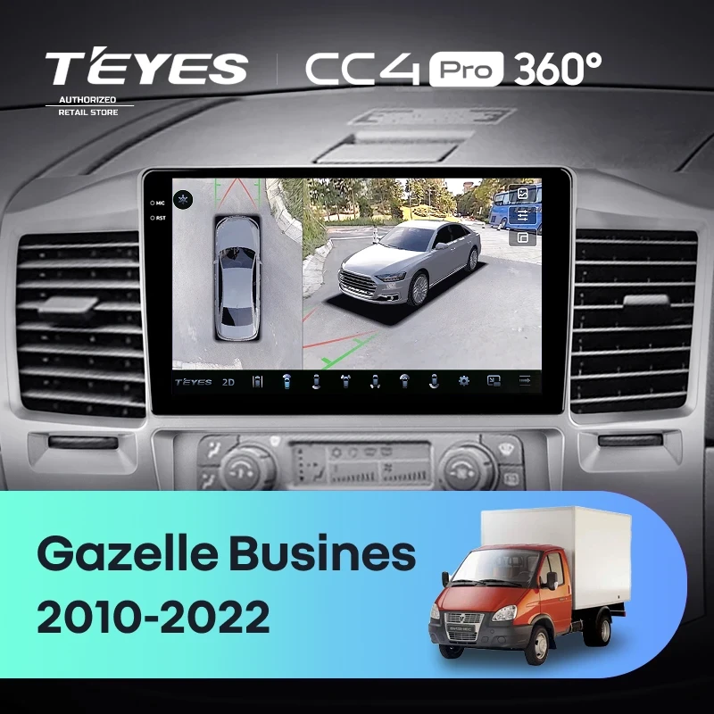 Штатная магнитола Teyes CC4 Pro 360 12/256 для GAZ Газель Бизнес (2010-2022) F3