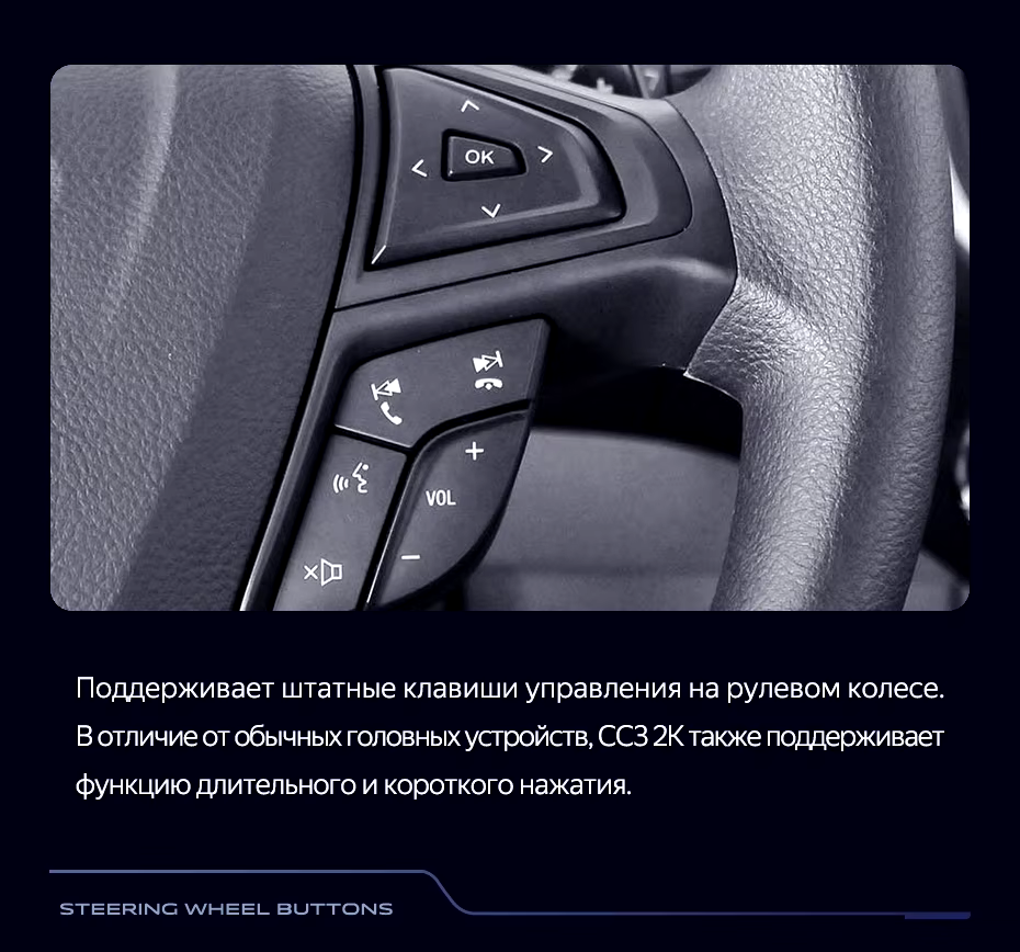 Штатная магнитола Teyes CC3 2K 4/32 Ford Edge 2 (2015-2018) F1