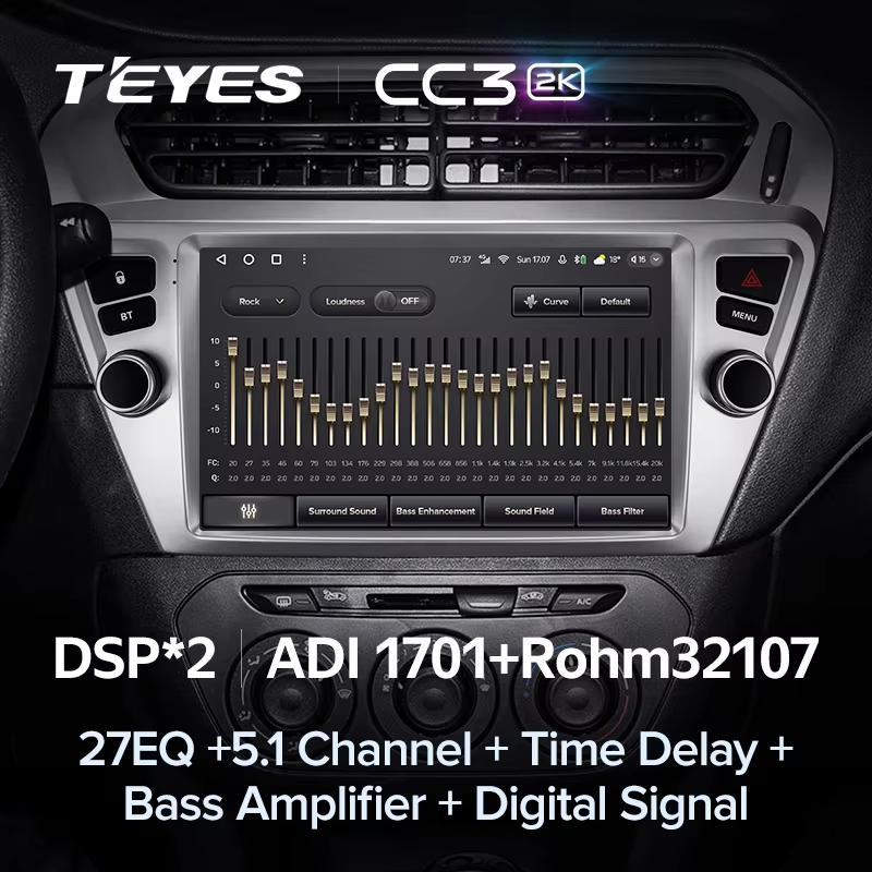 Штатная магнитола Teyes CC3 2K 6/128 Peugeot 301 (2012-2016) F1