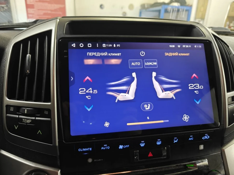 Переходная рамка Toyota Land Cruiser 200 (2007-2015) F3 Тип-B (10")