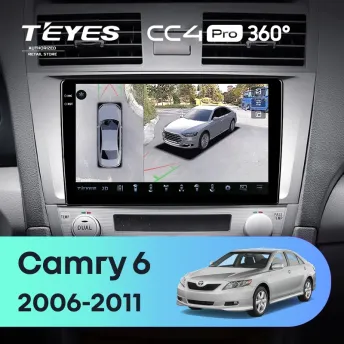 Штатная магнитола Teyes CC4 Pro 360 12/256 Toyota Camry 6 XV 40 (2006-2011) 10" F5