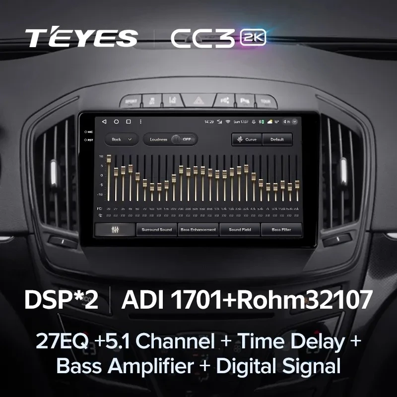 Штатная магнитола Teyes CC3 2K 6/128 Opel Insignia (2013-2017) Тип-B