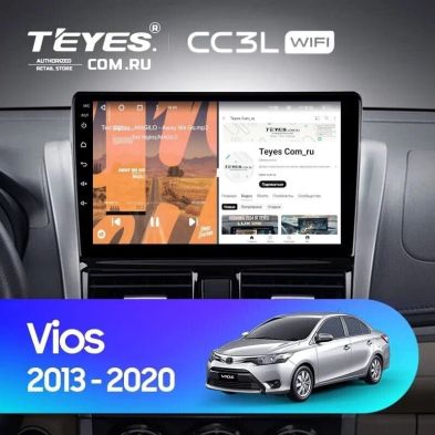 Штатная магнитола Teyes CC3L WiFi 2/32 Toyota Vios XP150 (2013-2020)