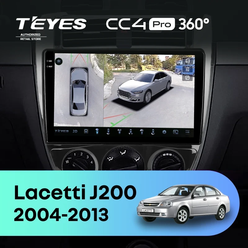 Штатная магнитола Teyes CC4 Pro 360 8/128 Chevrolet Lacetti J200 (2004-2013) F3
