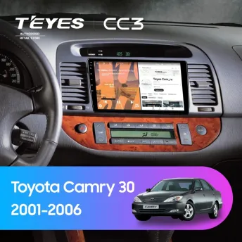 Штатная магнитола Teyes CC3 4/32 Toyota Camry 5 XV 30 (2001-2006) (черная)