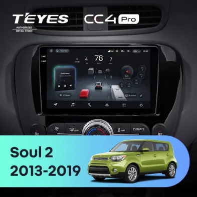 Штатная магнитола Teyes CC4 Pro 8/128 Kia Soul 2 PS (2013-2019) Тип-A