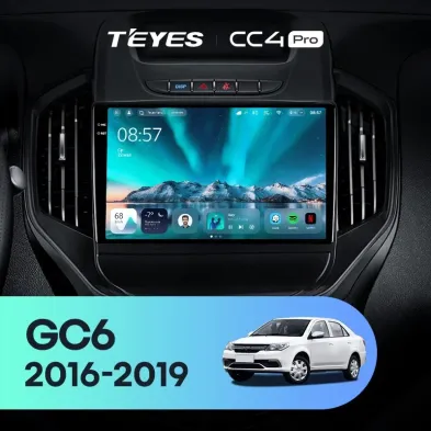 Штатная магнитола Teyes CC4 Pro 8/128 Geely GC6 (2016-2019)