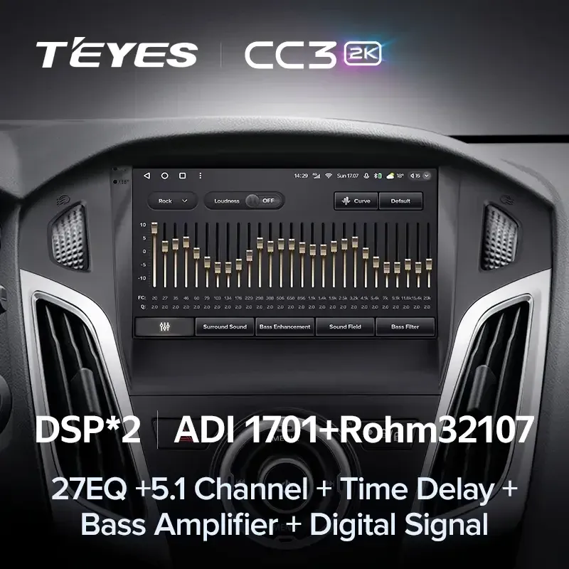Штатная магнитола Teyes CC3 2K 4/32 Ford Focus 3 (2011-2019) F2
