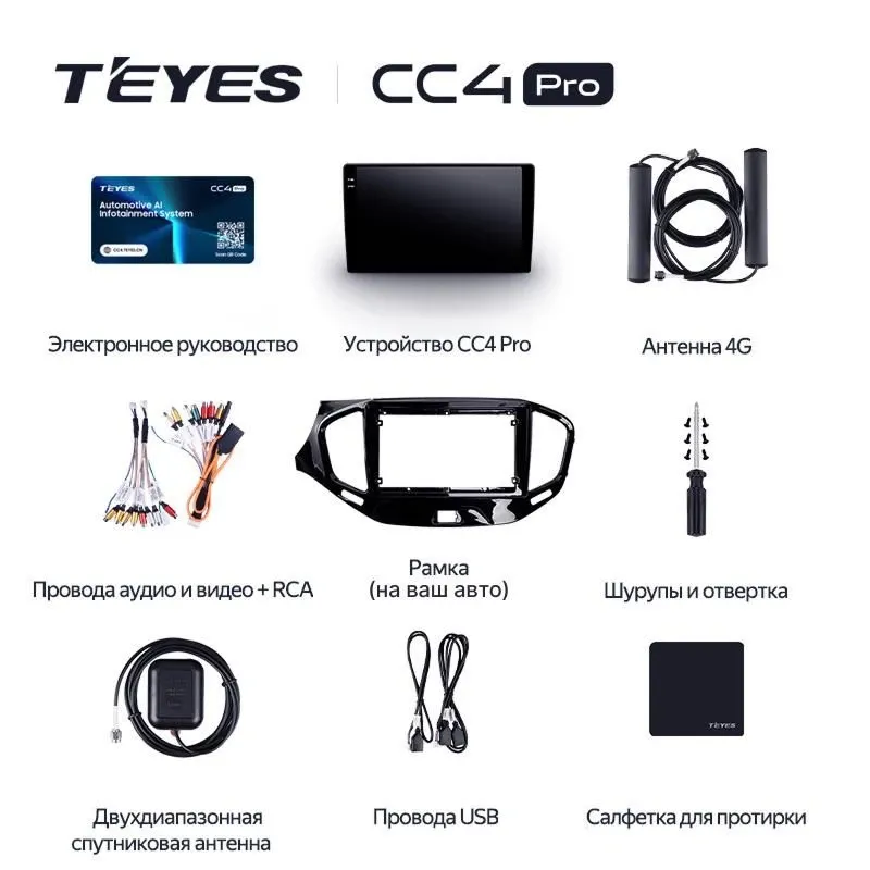Штатная магнитола Teyes CC4 Pro 8/128 Jeep Grand Cherokee 2 WJ (1998-2005)