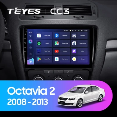 Штатная магнитола Teyes CC3 4/32 Skoda Octavia 2 A5 (2008-2013)