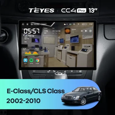 Штатная магнитола Teyes CC4 Pro 12/256 Mercedes-Benz E-Class S211 W211 CLS-Class C219 (2002-2010) (13")