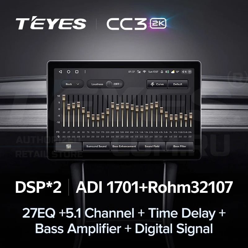 Штатная магнитола Teyes CC3 2K 6/128 Toyota Sequoia XK60 (2008-2017) (13")