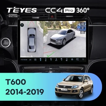 Штатная магнитола Teyes CC4 Pro 360 8/128 Zotye T600 (2014-2019) (13")