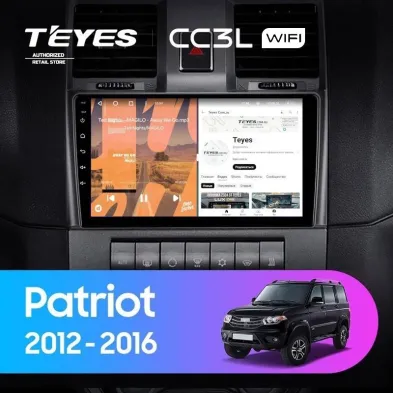 Штатная магнитола Teyes CC3L WiFi 2/32 UAZ Patriot (2012-2016)