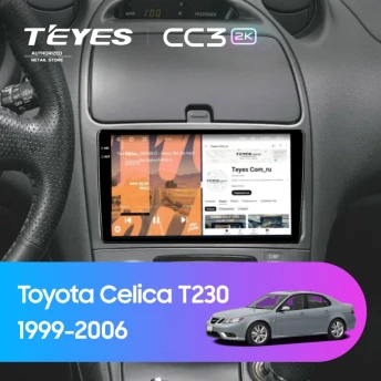Штатная магнитола Teyes CC3 2K 360 6/128 Toyota Celica T230 (1999-2006)