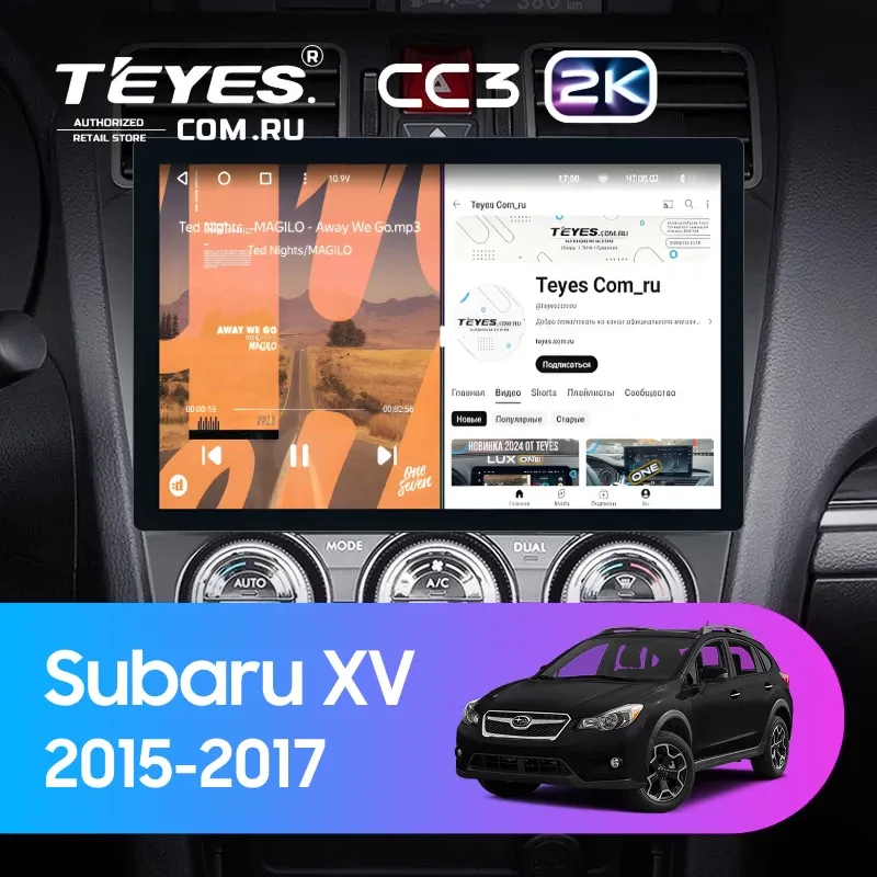 Штатная магнитола Teyes CC3 2K 4/32 Subaru XV (2015-2017) F1 (11")