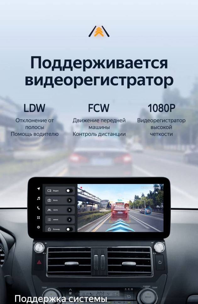 Штатная магнитола Teyes LUX ONE 4/32 Toyota Land Cruiser Prado 150 (2013-2017) F2