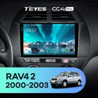 Штатная магнитола Teyes CC4 Pro 12/256 Toyota RAV4 2 CA20 (2000-2003) F3