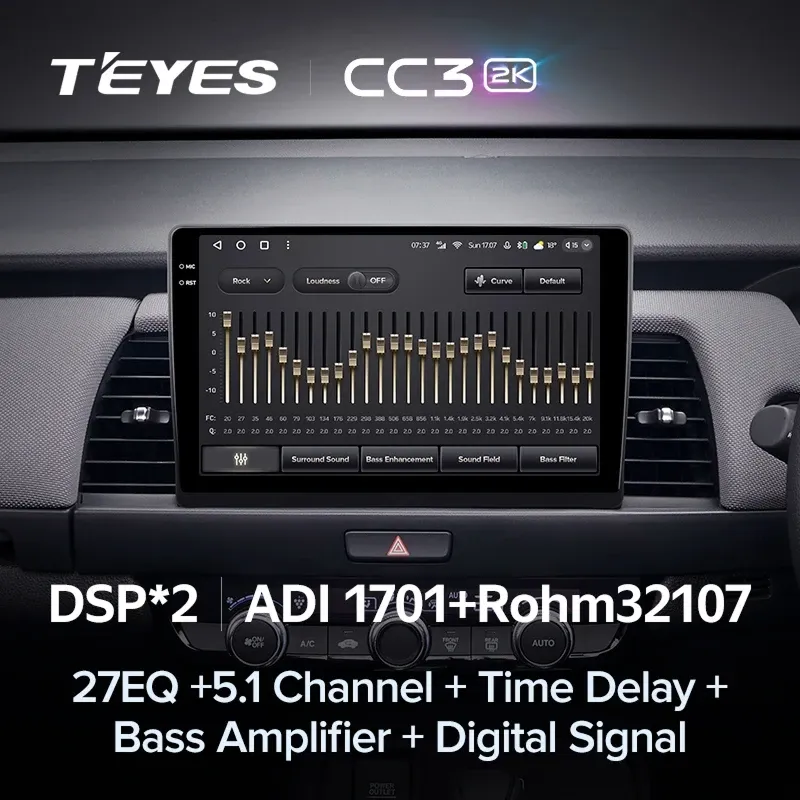 Штатная магнитола Teyes CC3 2K 4/64 Honda Fit 4 (2020-2024) Тип-A Правый руль