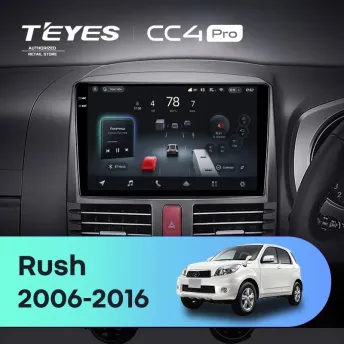 Штатная магнитола Teyes CC4 Pro 12/256 Toyota Rush J200 (2006-2016) Правый руль