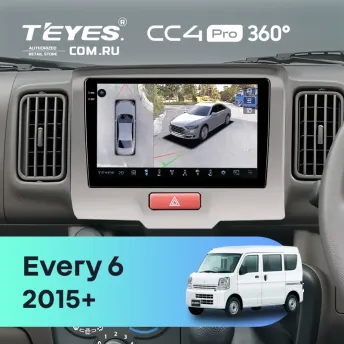 Штатная магнитола Teyes CC4 Pro 360 12/256 Suzuki Every 6 (2015-)