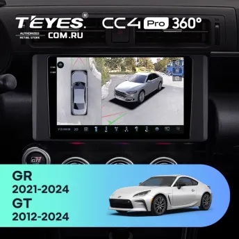 Штатная магнитола Teyes CC4 Pro 360 12/256 Toyota GR 86 ZN8 GT 86 ZN6 (2012-2024)
