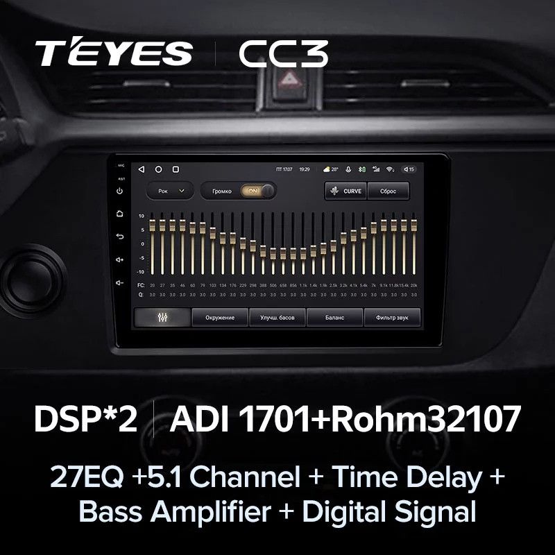 Штатная магнитола Teyes CC3 6/128 Kia Rio 4 IV FB (2020-2022)