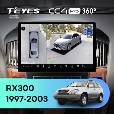 Штатная магнитола Teyes CC4 Pro 360 12/256 Lexus RX300 XU10 (1997-2003) F1 (13")