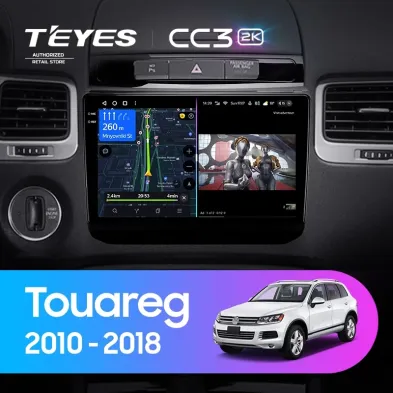 Штатная магнитола Teyes CC3 2K 360 6/128 Volkswagen Touareg FL NF (2010-2018)