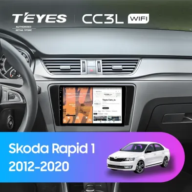 Штатная магнитола Teyes CC3L WiFi 2/32 Skoda Rapid 1 (2012-2020) F1